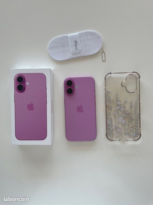 IPhone 16 rose 256 GO - Comme neuf, sous garantie jusqu'au 28/04/2027 (image 3)