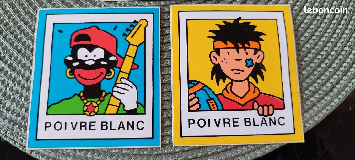 Autocollants Vintage Taches Solaires Et Peaux - 2 Planches - Rare