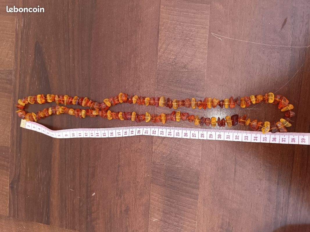 Grand collier ambre naturel (image 2)