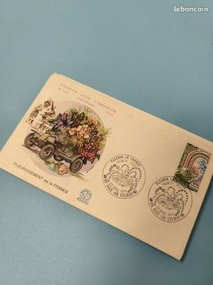 Enveloppe premier jour d?émission FDC Fleurissement de la France timbre 1978 (image 1)