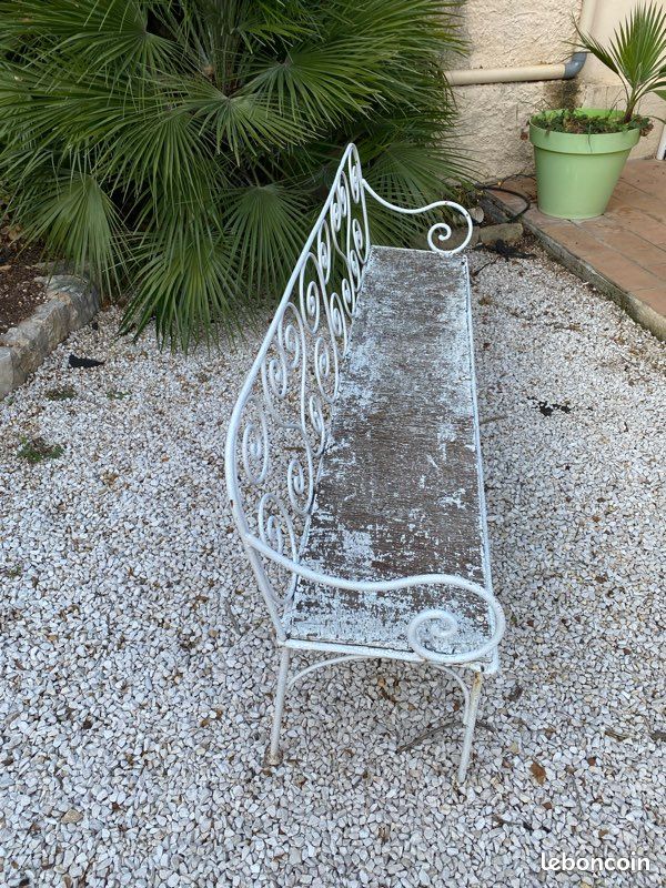 Banc de jardin ancien (image 2)