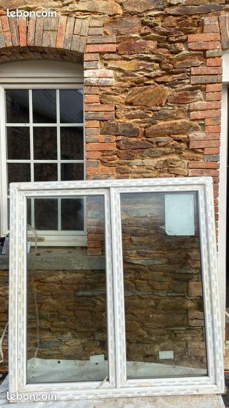 Ouvrant pvc 145 x 140 oscillo battant 2 vantaux (image 1)