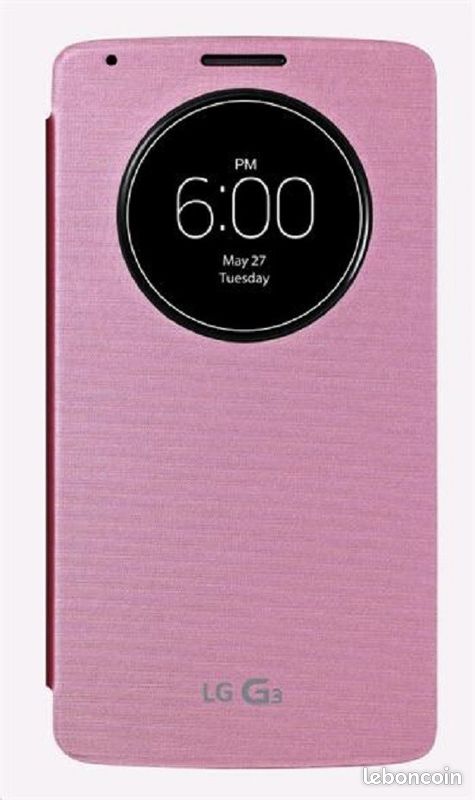 Etui CCF-345 S-View Case Rose pour LG G3 (image 1)