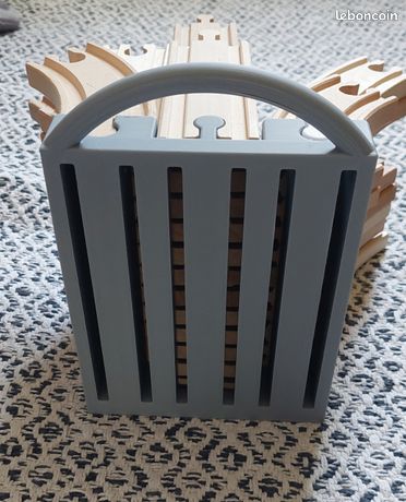 Carrefour Surélevé Pour Train En Bois – PLA – 97x97x14 Mm – Compatible BRIO, Thomas, IKEA, Playtive