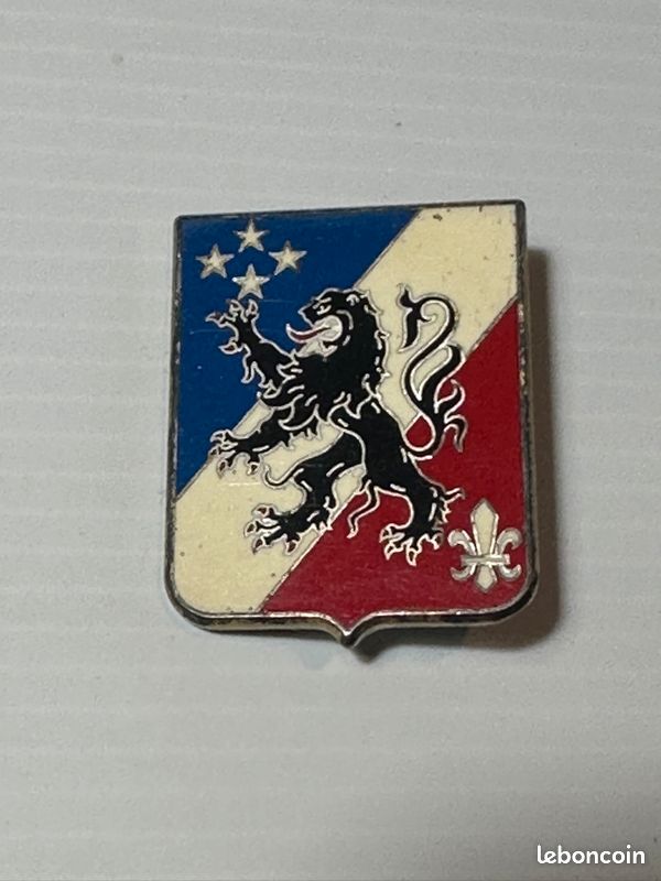 Insigne Badge Section Géographique Militaire DELSART Original Vintage 1980 – France