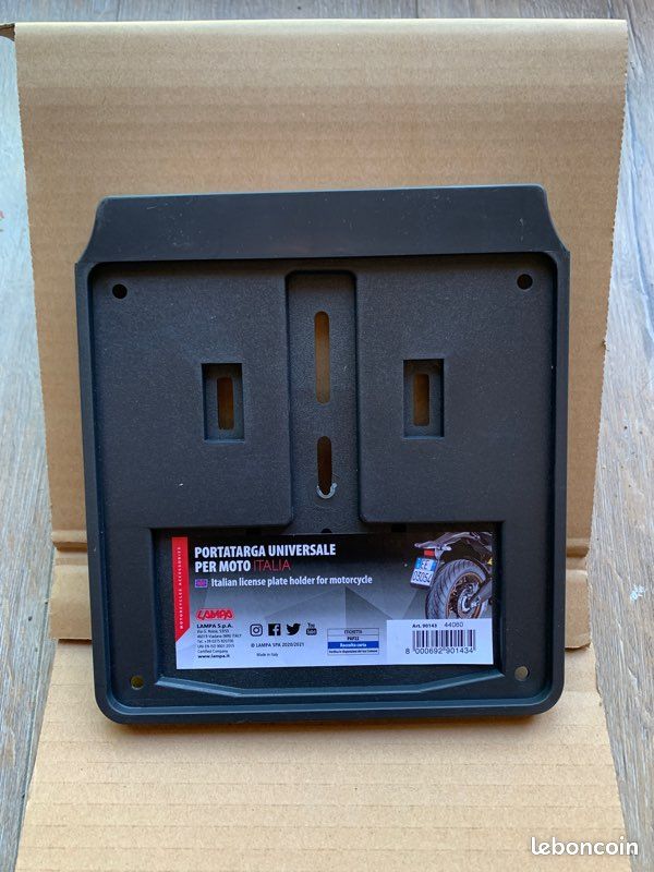 Support Plaque Moto LED Réglable - Alliage Aluminium Rouge - Pour Customisation | FONGKNOX