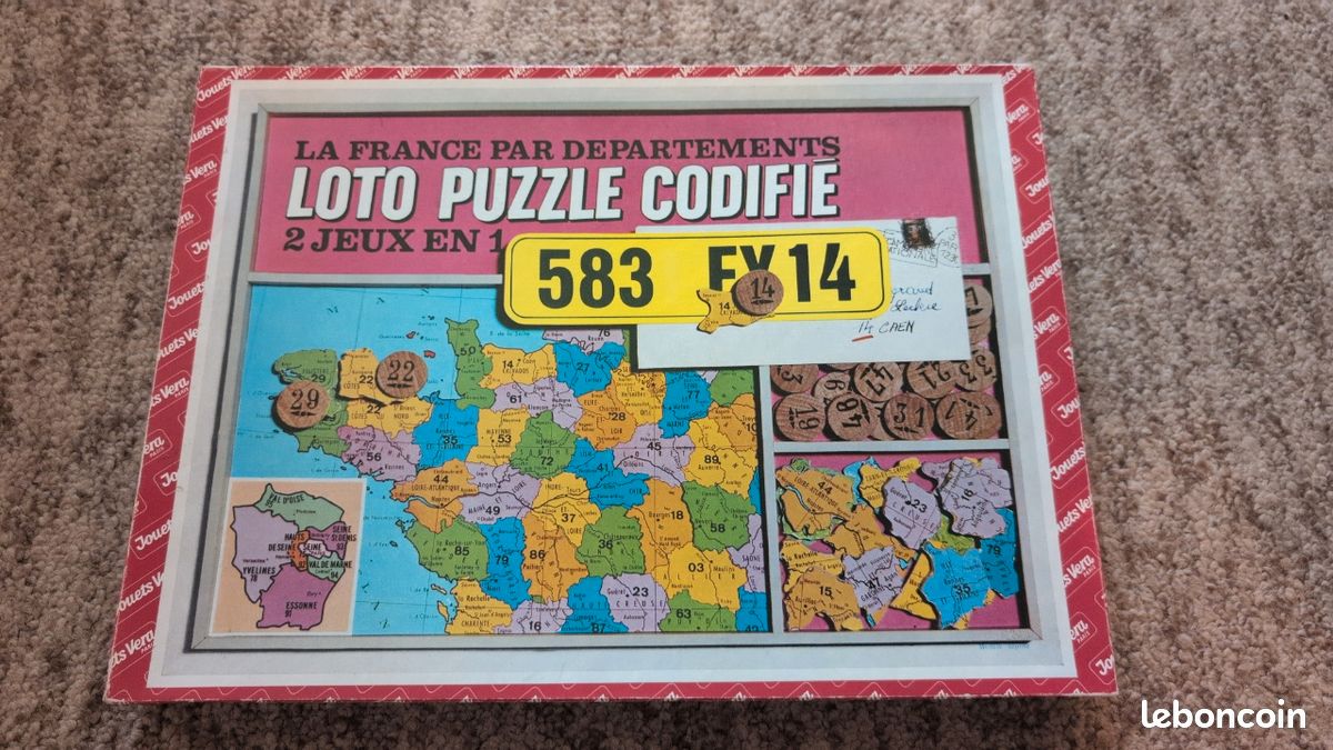 JEU DE LOTO Ancien Animé 1900 RARE 12 Cartes Antique French Victorian