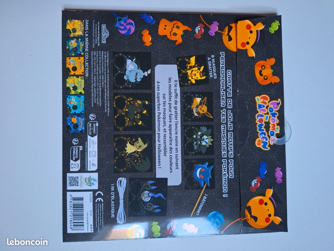 Masques à gratter Pokémon halloween (image 3)