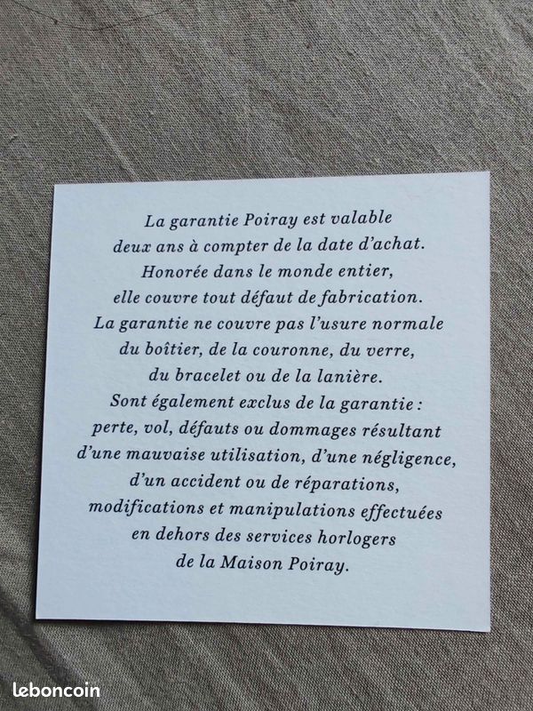 Montre de luxe : Poiray Ma Première (NEUVE sous blister) (image 8)