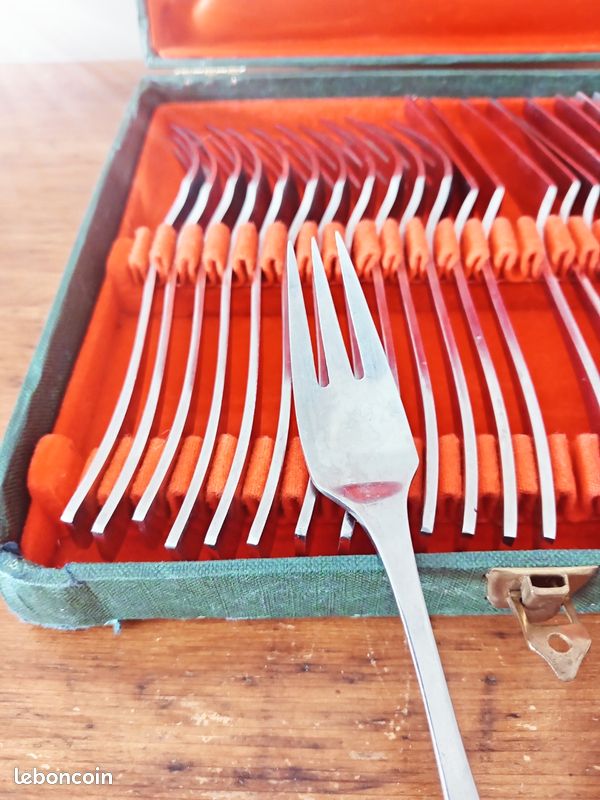 Service à Poissons Guy Degrenne Inox Massif - Plat, Couteau, Fourchette - Vintage