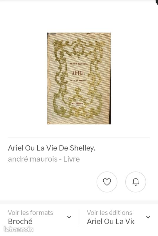Ariel ou la vie de Shelley (image 1)