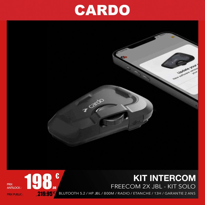 Cardo Freecom 2X JBL, Bluetooth, DUO