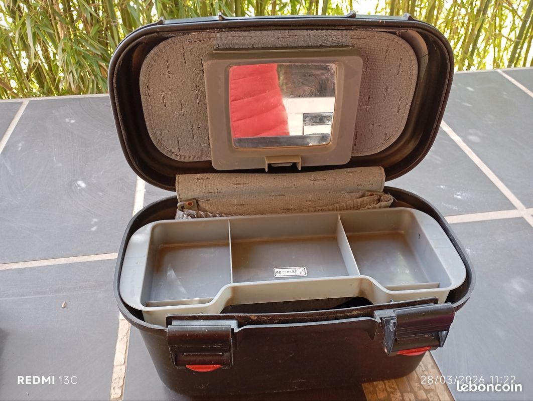 Valise Vanity Vintage Années 50/60 - Hauteur 18 Cm, Déco Rétro, Occasion