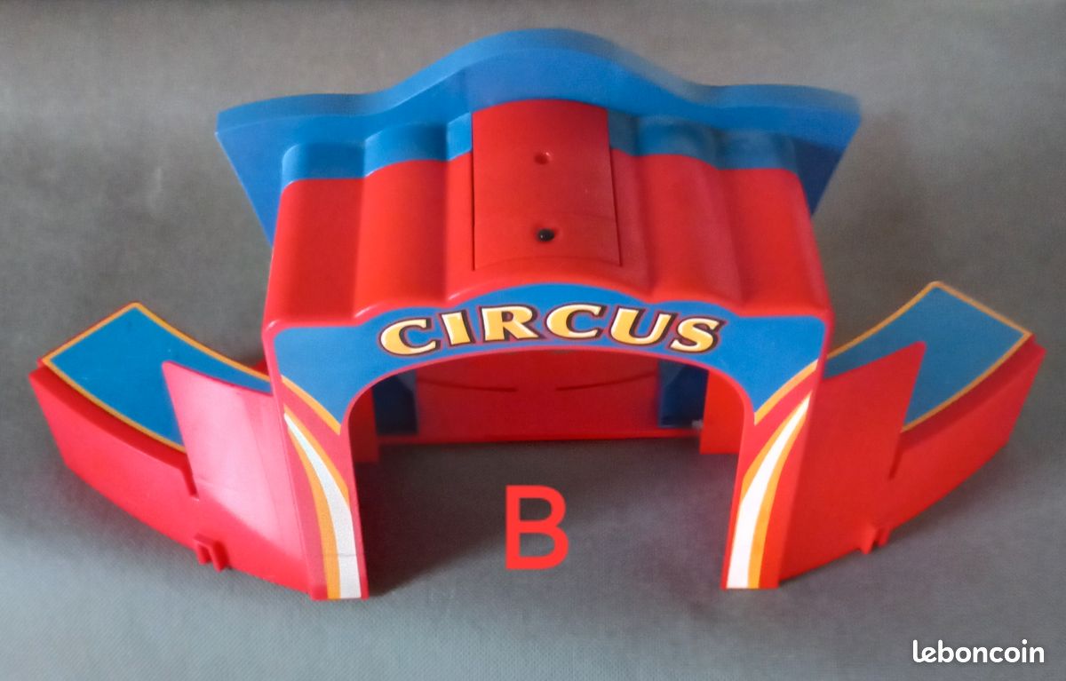 Pancarte Rouge Playmobil Circus - Accessoire Pour Piste De Cirque Avec éléphants (vintage)