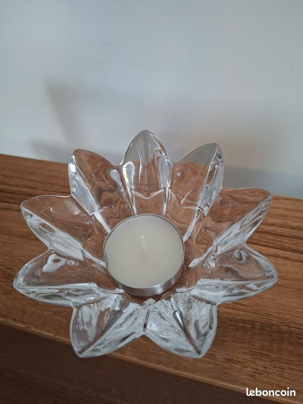 Bougeoir fleur et verre (image 3)