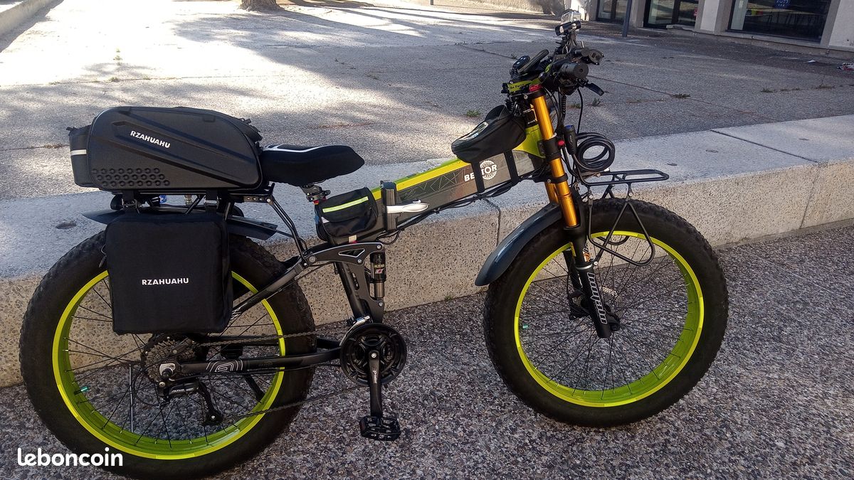 Vélo Électrique X1500 avec Batterie BMS de 12,8 Ah, Moteur