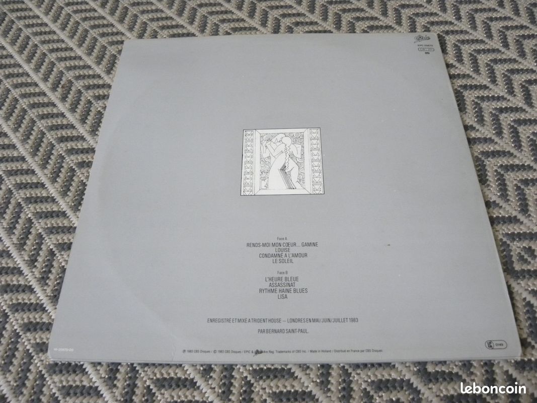 Disque vinyle Patrick Coutin 1983 (PAZ) (image 2)