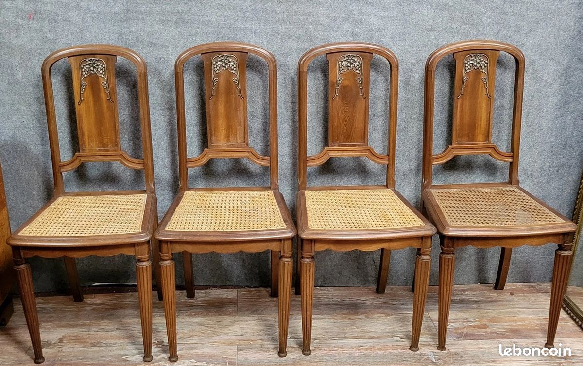 Série De 6 Chaises Anglaises En Acajou