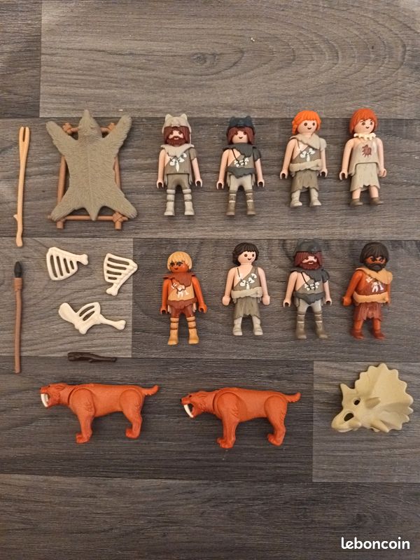 Figurine Playmobil Préhistoire - Chasseur De Mammouths / Homme Préhistorique - Occasion