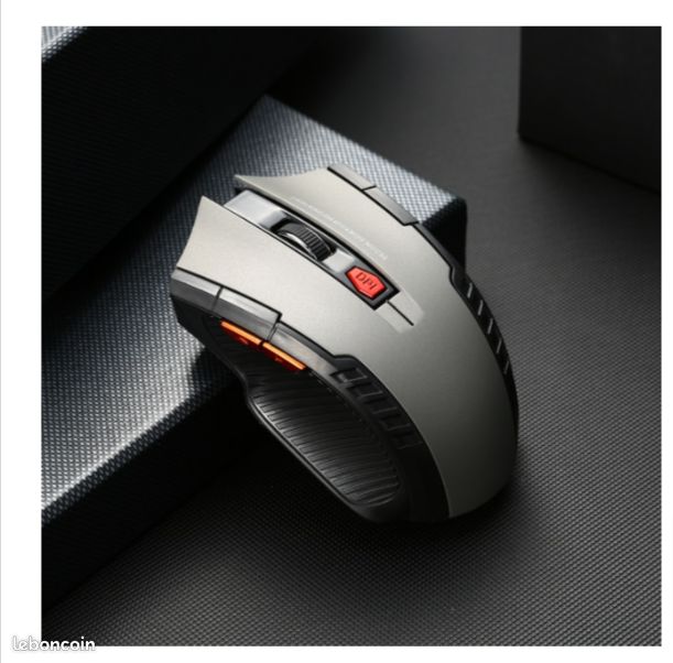 Souris optique de jeu sans fil 2.4G, avec récepteur USB, pour PC et ordinateurs portables (image 1)