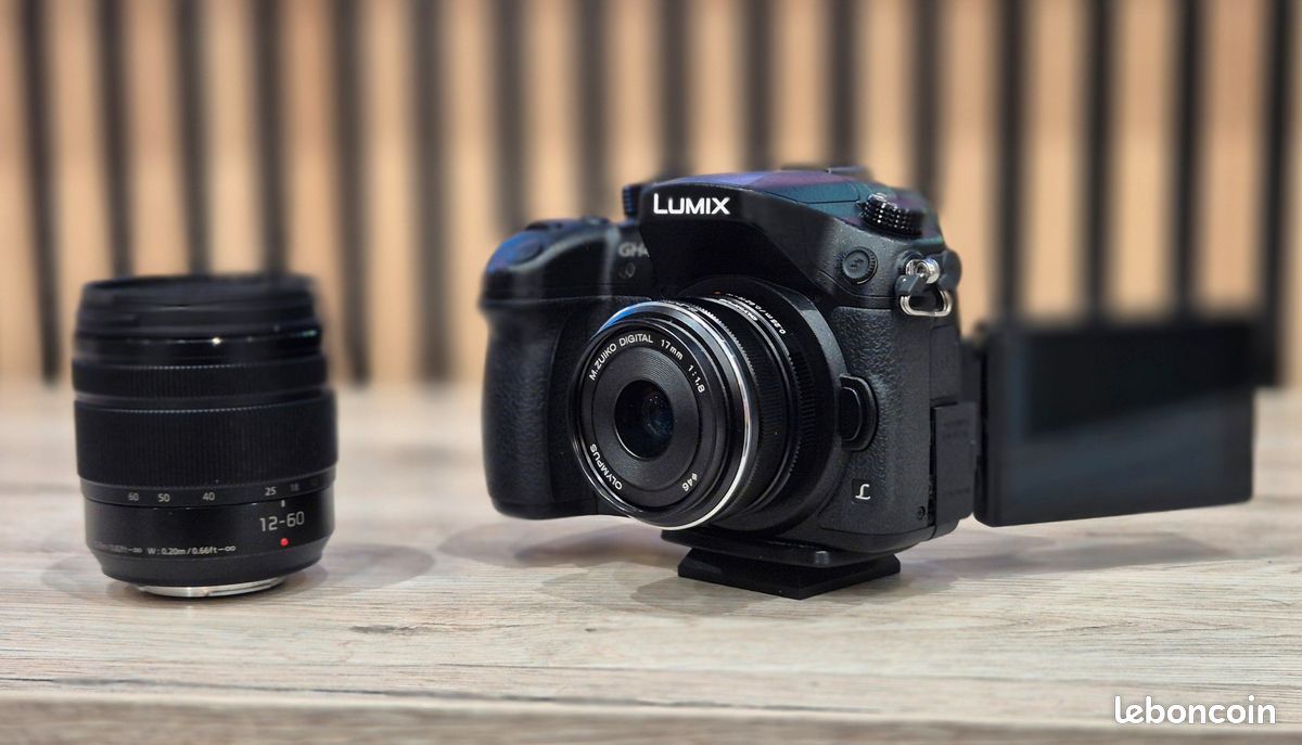 Appareil photo Lumix GH4 + optique 20 60mm + optique 17mm 1.8 (image 2)