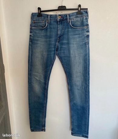 Jean Pepe Jeans Homme Taille 38 - Coupe Droite, Bleu, Excellent état