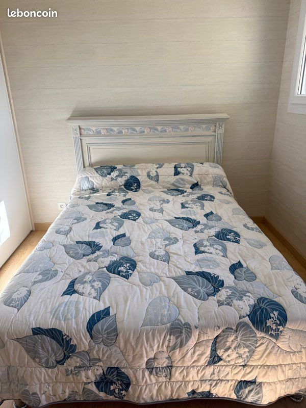 Dessus de lit velours 240x260 Feuille canard - Bleu - - 49.90 Dessus de lit velours 240x260 Feuille canard - Bleu - - 49.90