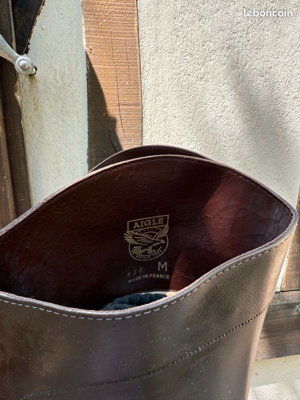 Neuf ! Bottes d'équitation caoutchouc Rotani taille 42