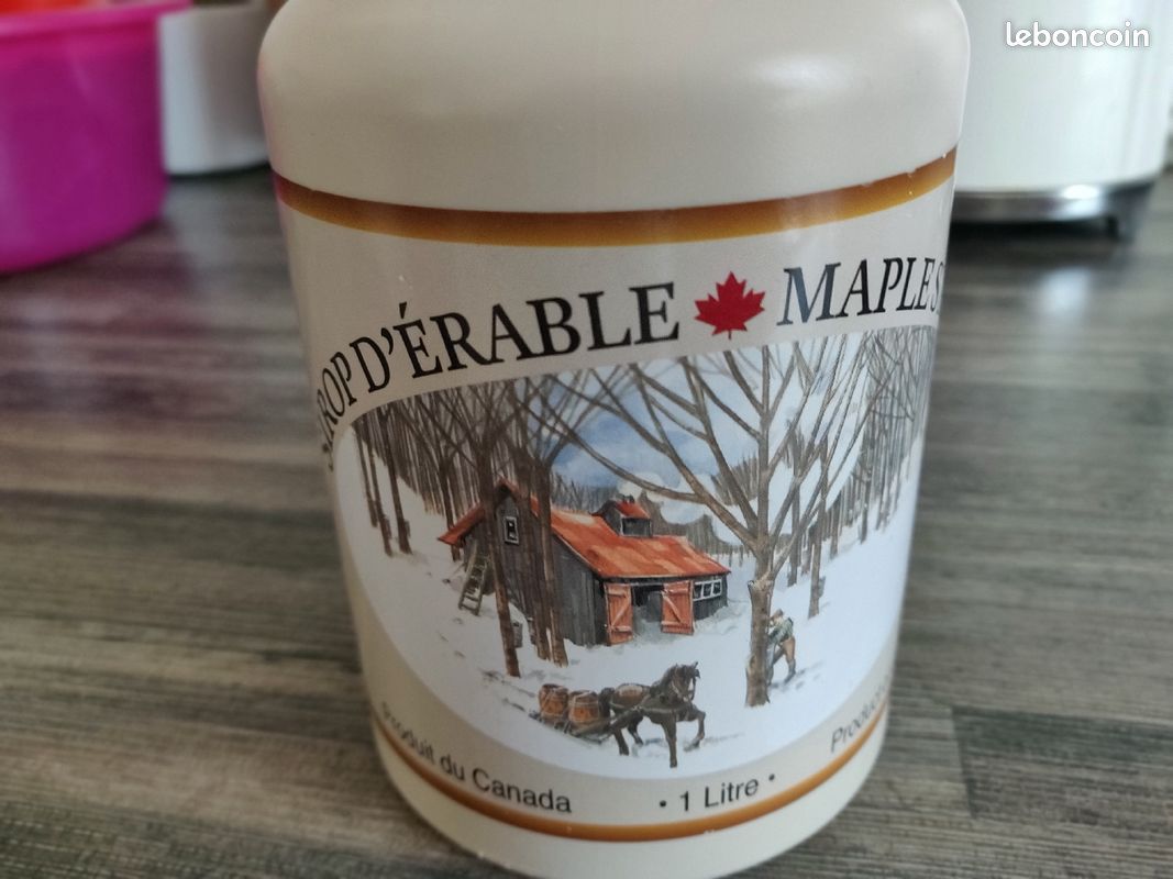 Rare bouteille collection 1 litre Sirop d'érable produit canadien vide 15 euros (image 1)