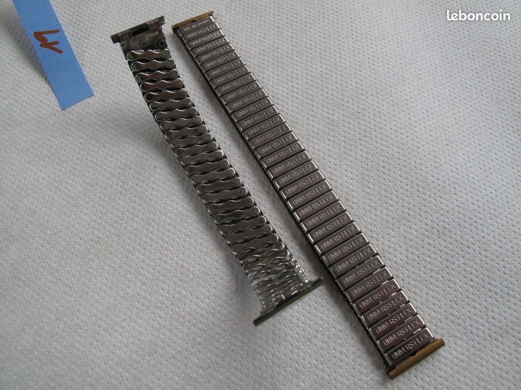 Lot de bracelets de montre en métal, vintage, 70's, 80's (image 4)
