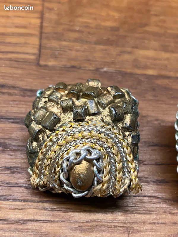 Boucles D'Oreille Anciennes En Bakélite - Lot De 2 Paires - Fermoir Clip