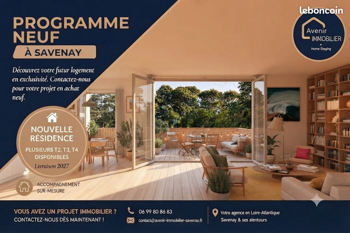 Appartement 3 pièces 39 m² · à Savenay · 39 m² · 168 000 €