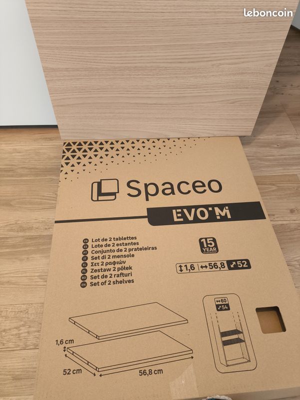 1 Étagère aménagement SPACEO EVO'M effet chêne de chez Leroy Merlin (image 1)