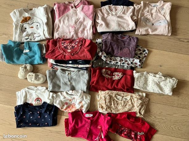 Lot De Vêtements D'été Bébé Fille 18/24 Mois - Occasion Très Bon état, Divers Marques