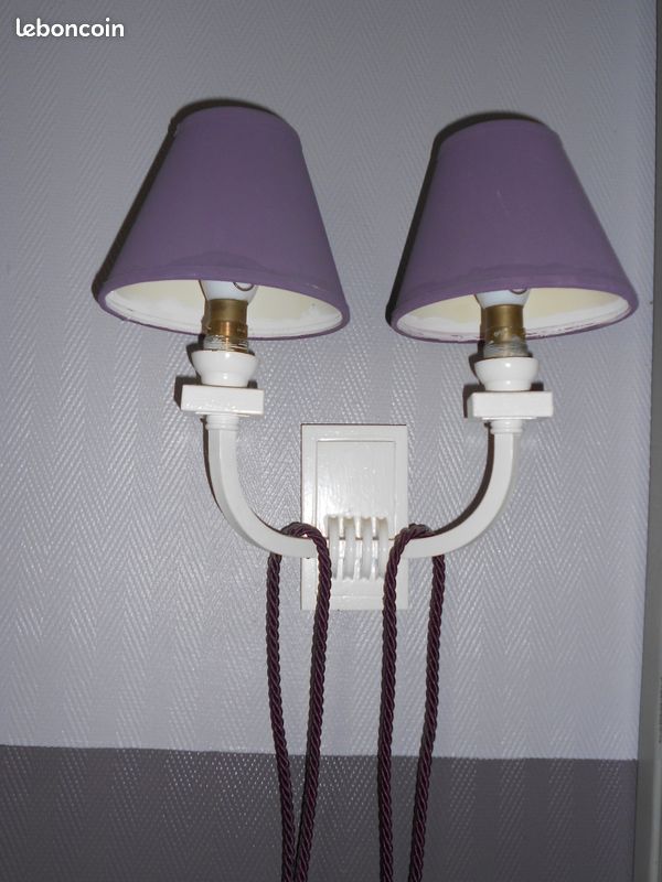 Luminaires anciens "art déco" 2 appliques et 1 lustre (image 4)