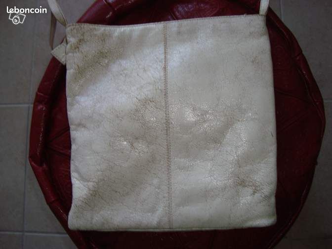Sacoche en cuir blanc SAN MARINA (image 3)