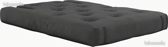 Canapé-lit futon Karup Design Hippo gris anthracite - convertible 2 places (image 4)