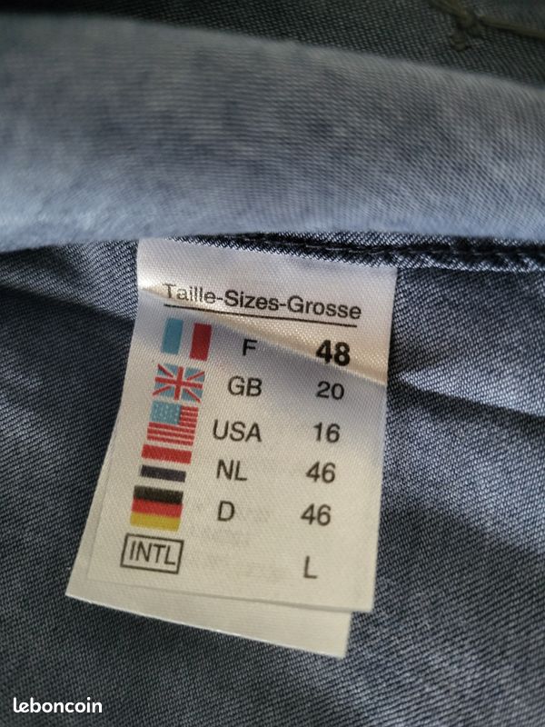 Chemise manches longues - SAINT-JAMES - Taille 48 - NEUVE (image 3)