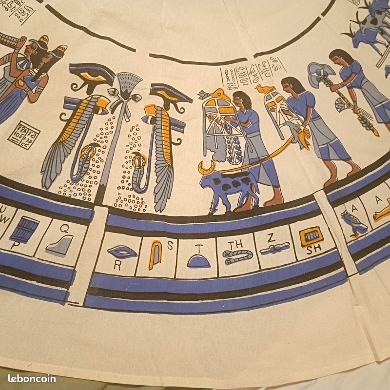 Nappe + 6 serviettes motifs égyptiens (image 10)