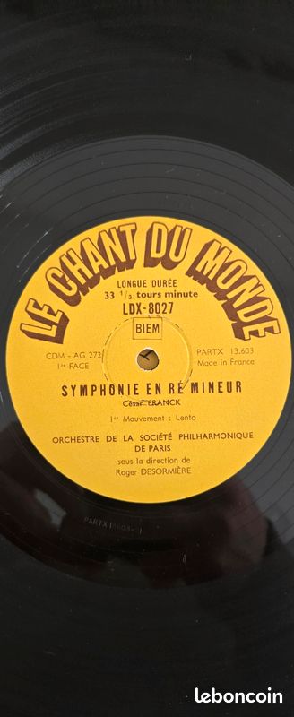 Disque vinyle 33 tours - César FRANCK (image 4)
