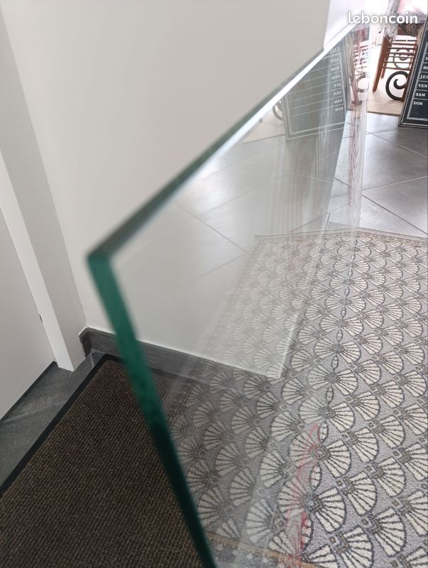 PLAQUE VERRE. Bureau ou table (image 4)
