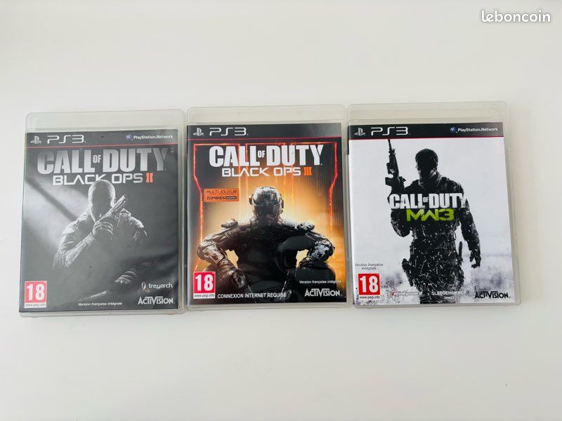 Lot De 3 Jeux Call Of Duty Pour PS3 - Bon état, Boîtiers Et Instructions Inclus | Collection