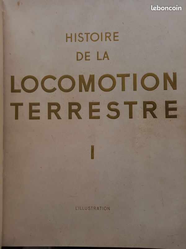 Livres ancien sur histoire de la locomotion (image 2)