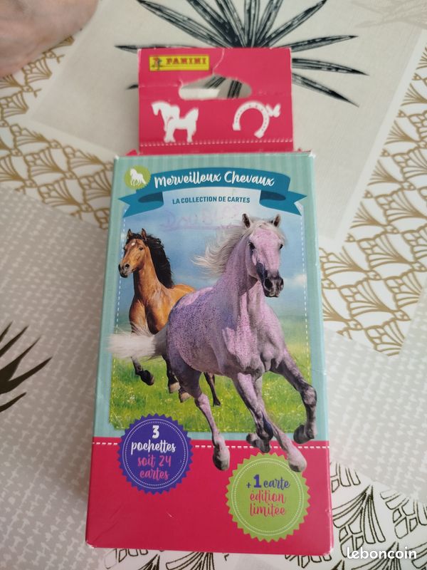 Panini merveilleux chevaux trading cards pack loisirs porte carte