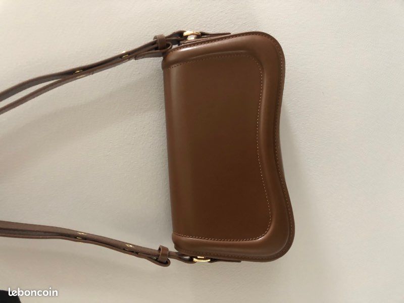 Sac à bandoulière marron tout neuf avec forme jolie et chic sac à main fashion (image 9)