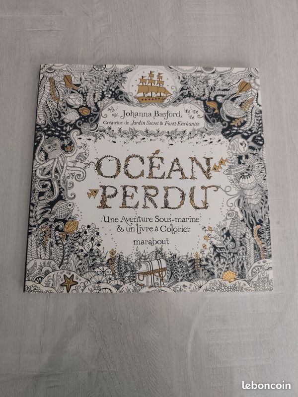 Océan Perdu – Johanna Basford – Livre de coloriage adulte & aventure sous-marine (image 1)