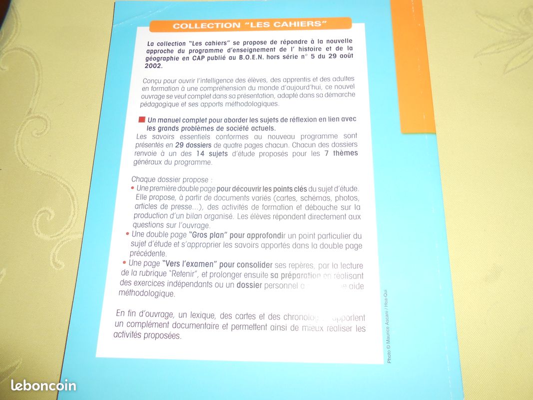 Livre scolaire CAP (image 2)