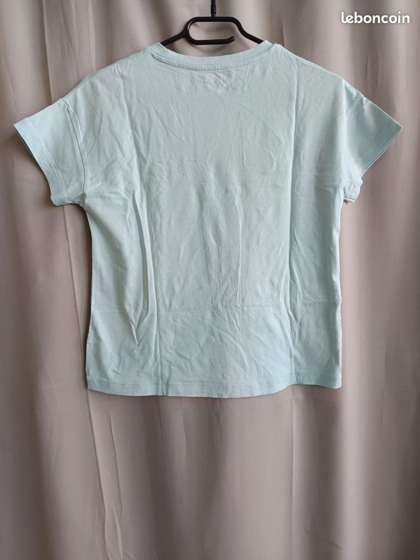 T-shirt Crop Top Fille 915 Generation Coton Bleu Taille 10-11 Ans