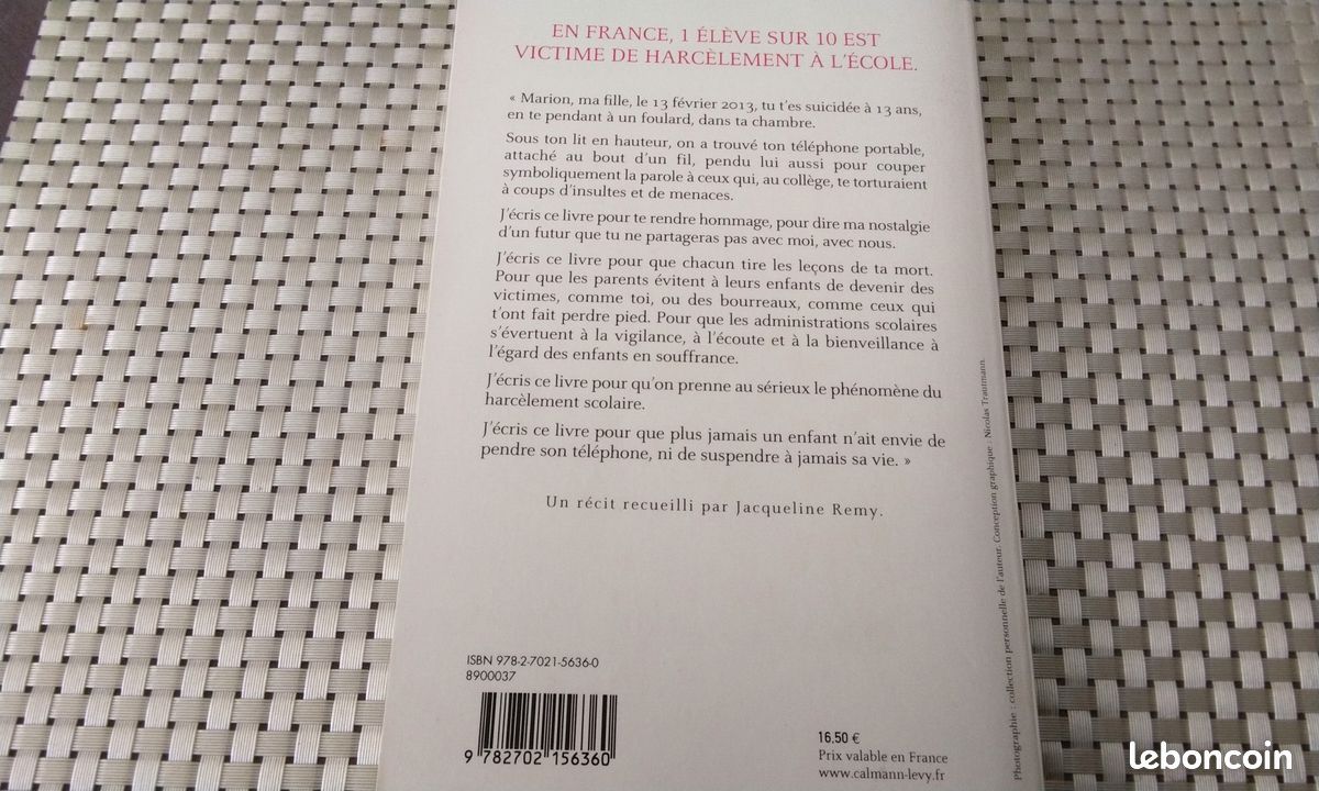 Livre "Marion 13 ans pour toujours" de Nora FRAISSE (image 2)