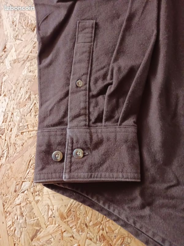 Chemise chamois Vintage marron foncé, Gander mountain, taille L (image 2)